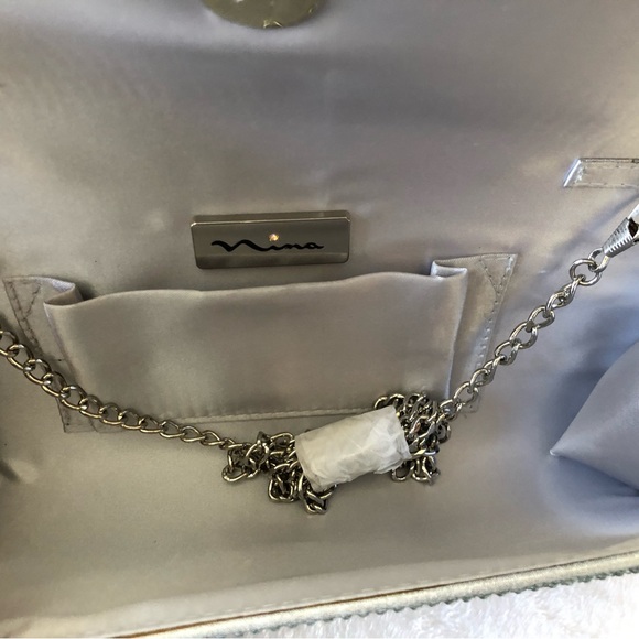 Nina Crystal Minaudiere Flap Long Clutch & Crossbody, NWT - Picture 6 of 12